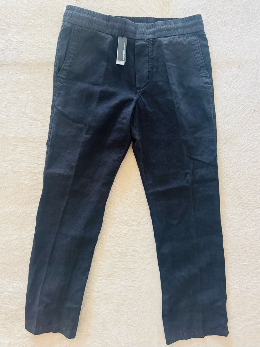 James Perse Men's Black Linen Pants